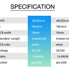 Led Strip 60leds/m 24v Rgbw Led Strip Addressable Rgbw High Power TM1814 Led Strip Light