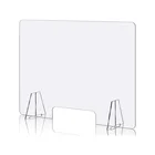 Social Distance Transparent Acrylic Sneeze Guard