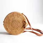 Women Bag Women Indonesian Women Messenger Bag Crossbody Bag Leather Strap Vietnam Rattan Bag Delicate