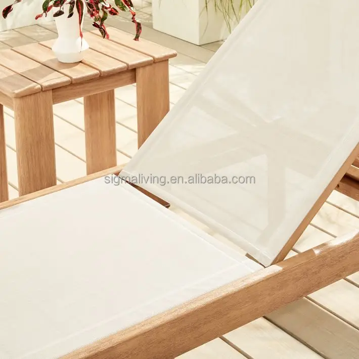 swimming pool teak furniture outdoor lounge chair chaise loungers bed beach chair