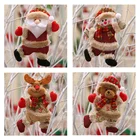 Year Holiday 1 Piece Christmas Tree Decorations New Year Holiday Santa Claus Ornaments Snowman Elk