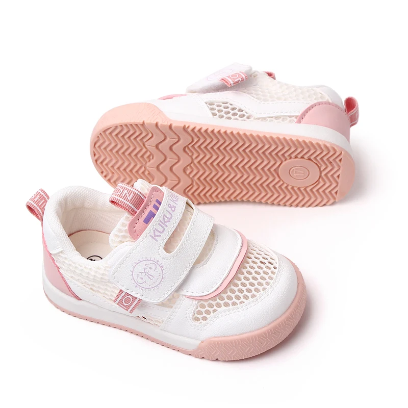 Spring and Summer Children's Sports Mesh Shoes Hollow Breathable Soft Sole Single Mesh Toddler Shoes manufacture