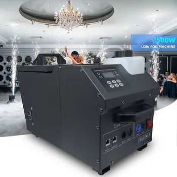 Dj Equipment Low Fog Machine 1500W Water Base Liquid Low Lying Smoke Low Fog Machine Water Base Machine for Wedding Party Club
