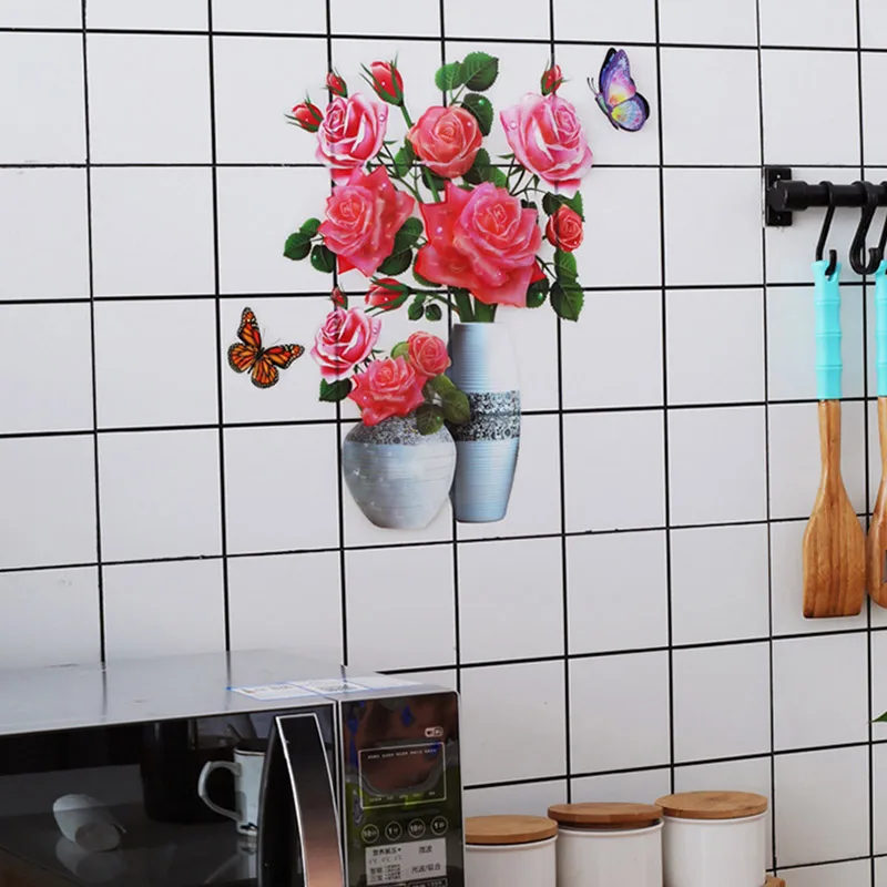 3D Adhesive Flowers Simulation Rose Flower Sticker 22 He0ccb4c5293a4497a6ab1a268148cb70S