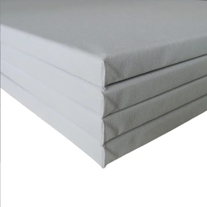 Factory Direct Sale 16*20 Round Shape White Blank Stretched Canvas for Oil Painting