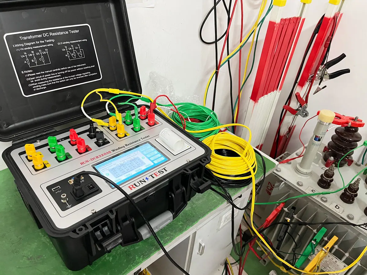 Phase Power Transformer Winding Resistance Meter Channels Dc