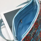 Personalized Zipper Women Leather Tassels Turquoise Suede Western Fringe Tote Bag
