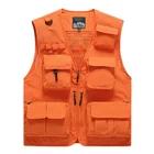Vest Men Custom Print Logo Quick-drying Man Work Cargo Photographer Black Mesh Utility Windproof Outdoor Men's Vest
