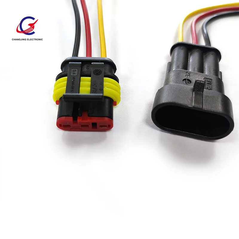DT Series Connector 12 Pin（16 AWG-22 AWG）Sealed Male and Female Auto Waterproof Electrical Wire Connector Plug 