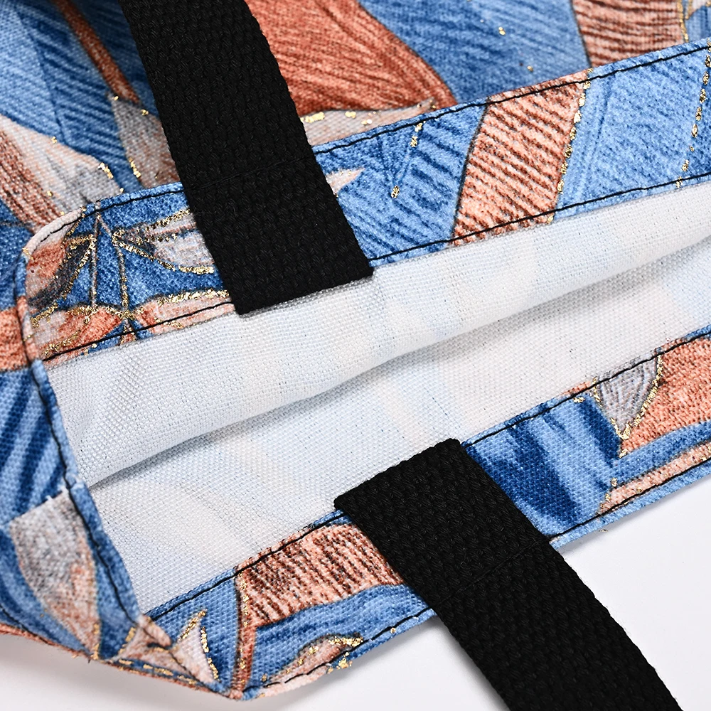 Wholesale Eco-Friendly Recycled RPET Linen Cosmetic Bag Customized Logo Waterproof Recyclable Shopping Bags manufacture