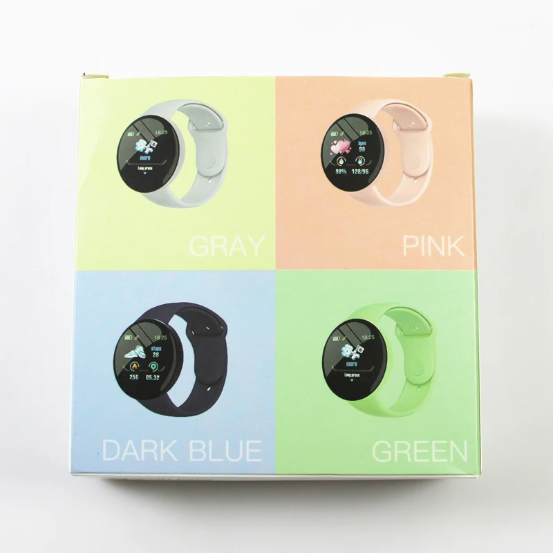 D18 Fashion Smart Watch Macaron Color Call Message Remind Smart