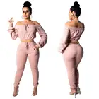 Piece Long Sleeve Sweater Suits Set Pants Outfits Women Sets 2 Piece Clothes