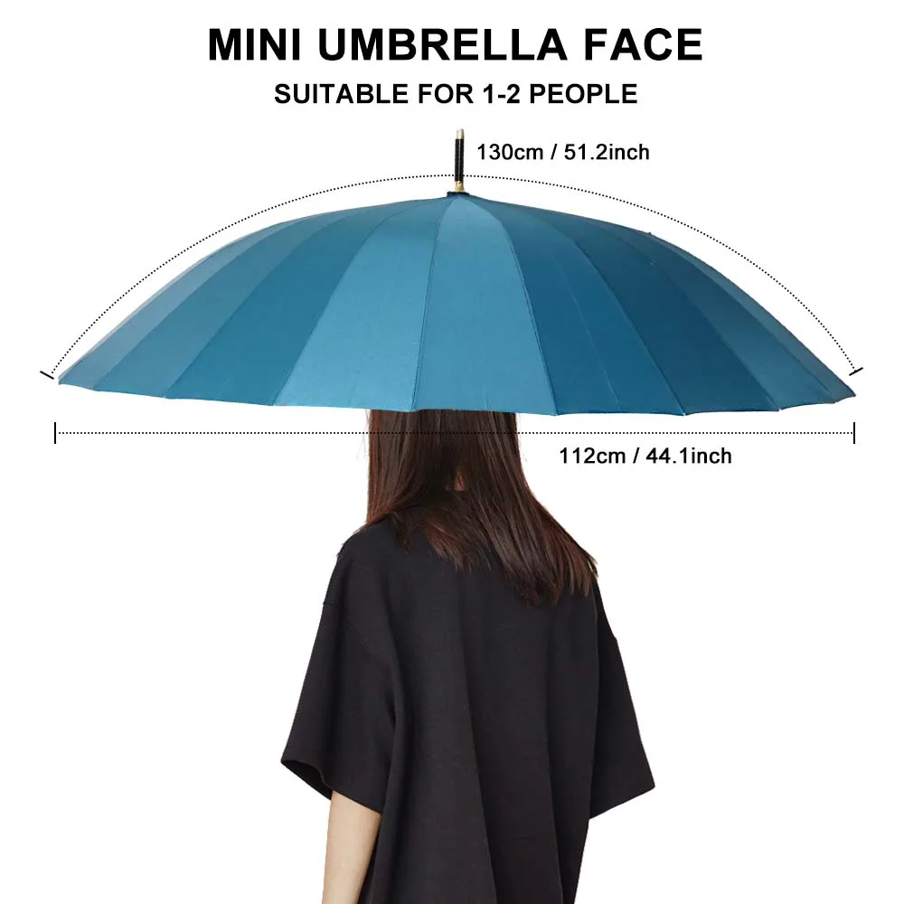 24 Ribs Large Colorful Design Fashion High-End Supplier Windproof Anti-Storm Sunshade Umbrella For Business
