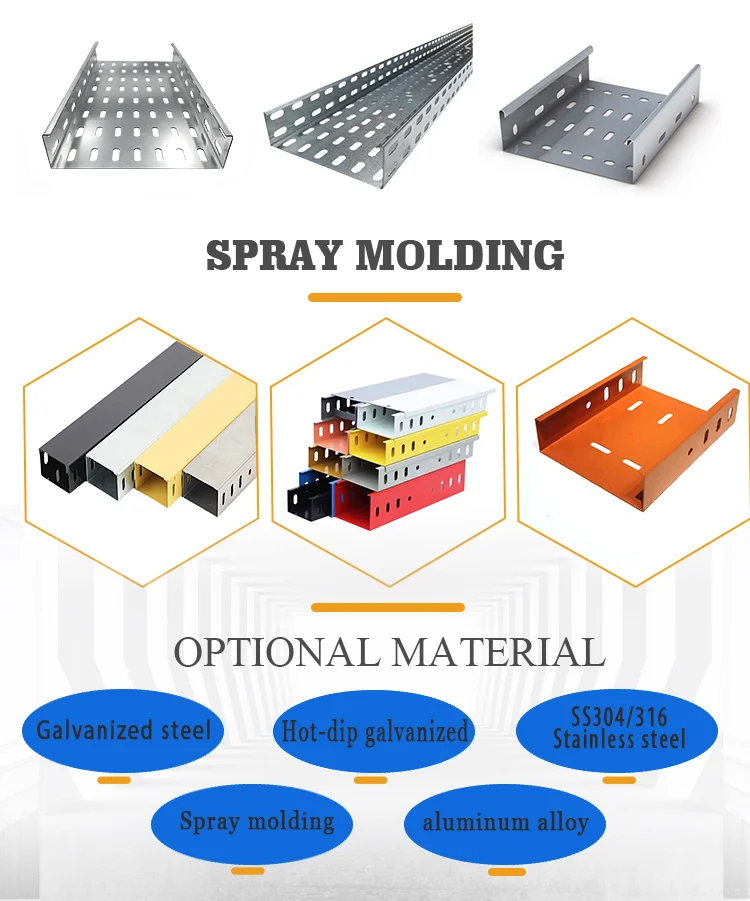 Perforated Cable Tray Galvanized Steel Cable Tray And Perforated Cable