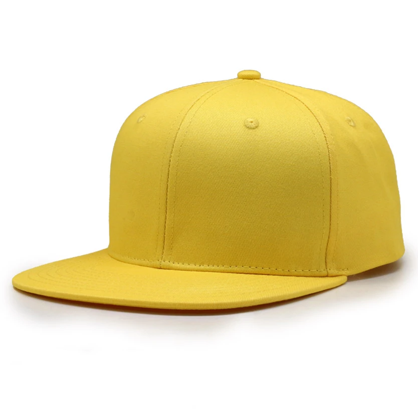 yellow flat brim hat