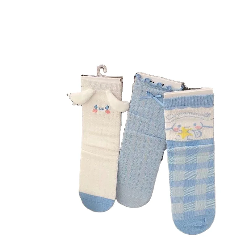 MB3 wholesale sanrio Boat Socks kawaii anime Kuromi My melody Pom Pom Purin fashion gifts Cotton Sports Socks