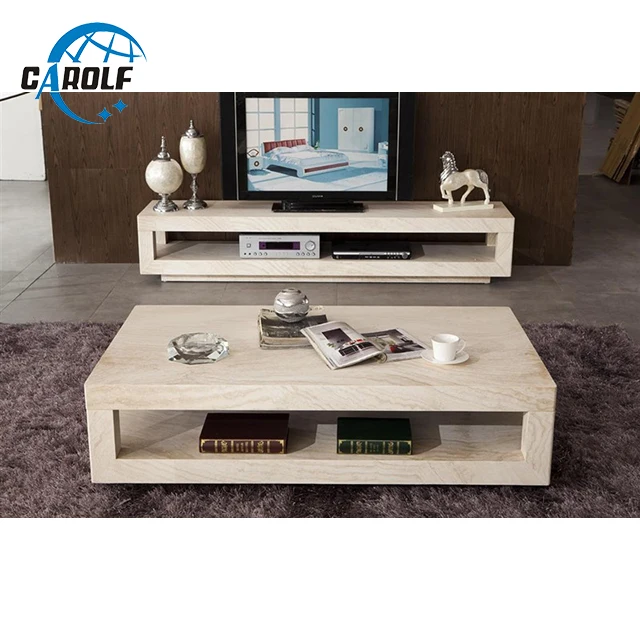 travertine tv unit