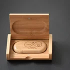 Usb Drive JASTER Usb Flash Drive Usb 2.0 Wooden Usb Box Pendrive 4GB 8GB 16GB 32GB Memory Stick U Disk For Wedding Gift