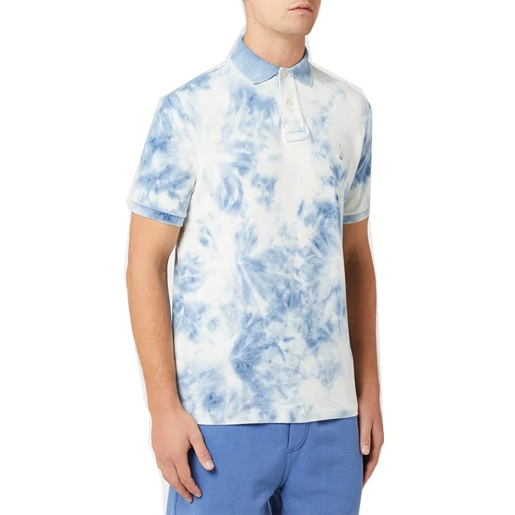 tie dye polo shirts mens