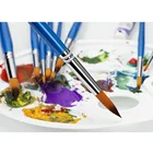 TANI 9pcs Round Synthetic Paint Brushes For Acrylic Watercolor Oil Gouache Paint Set