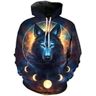 Hoodies Hoodies Men 3d Cailian Drop Shipping Custom All Over Print Wolf Head Unisex 3D Novelty Mens Hoodies