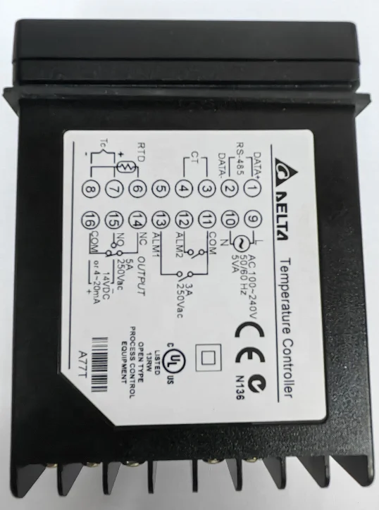 Original and new digital temperature controller DTA7272R0 for DELTA