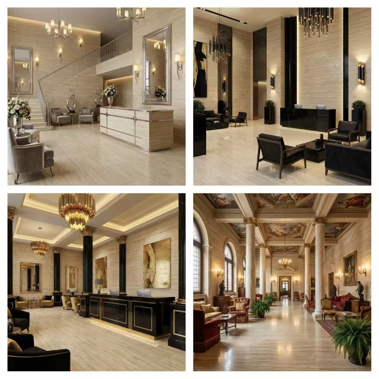 product nature stone myra beige travertine modern villa indoor outdoor honed polished surface for dining room travertine stone design-6