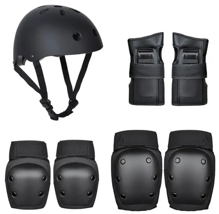 Exclusive, highquality 7pcs Kids Roller Skate Helmet Wrist/Knee/Elbow Pad Outdoor Protective