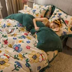 Christmas Sheet Sheet Set Bedding Set Christmas Embroidered Bedding Set Cotton Satin Bedding Sets Sheet