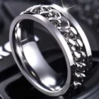 Black Finger Rings Anti-Allergy Smooth Simple Design 8mm Titanium Stainless Steel Black Finger Mens Rings For Men