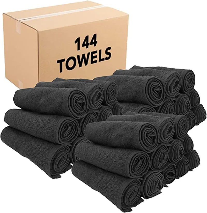 Custom salon towel 16x27inch cotton bleach proof hair towel