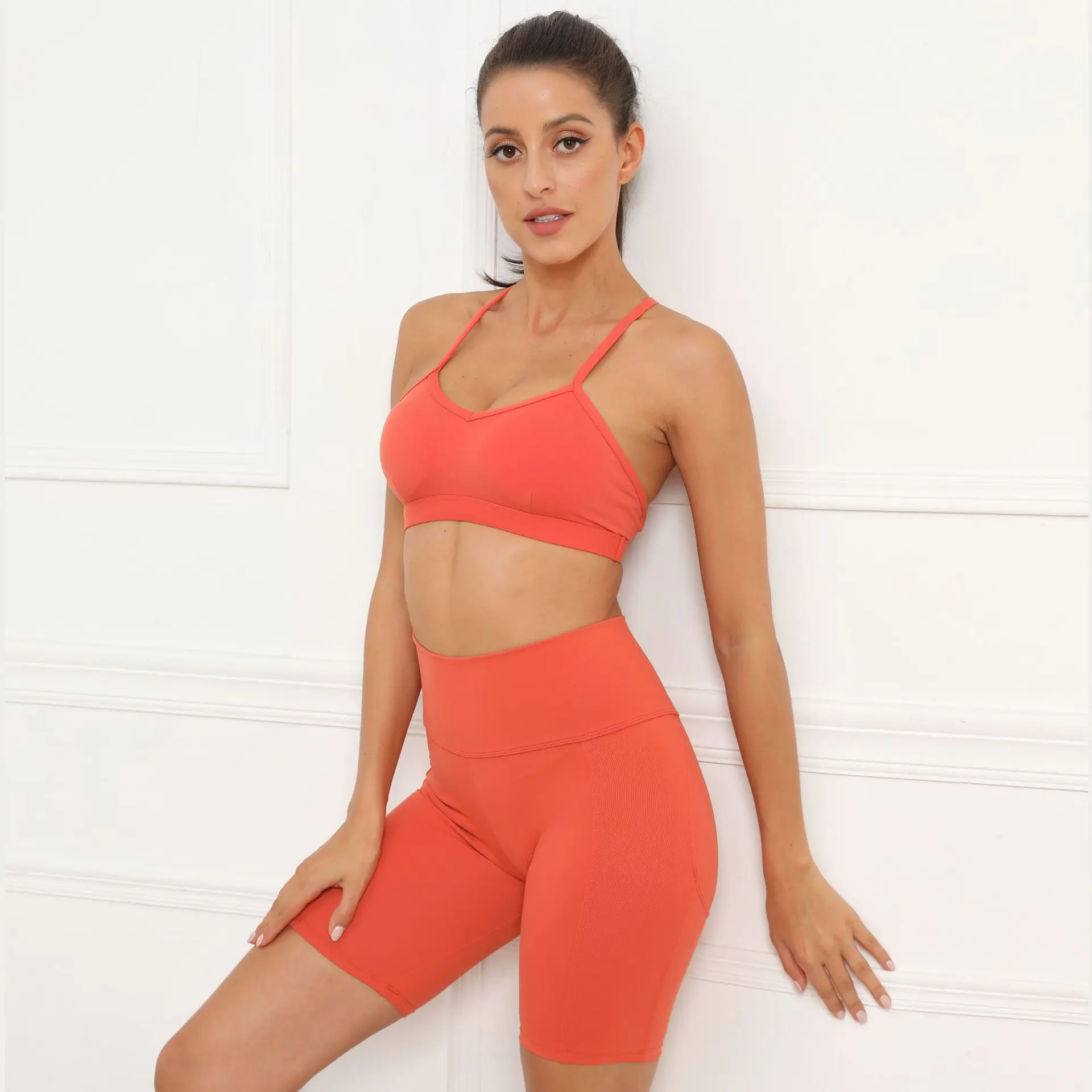 High Quality Sportswear Workout Clothing 2 Piece Yoga Sets Fitness Gym Wear Women