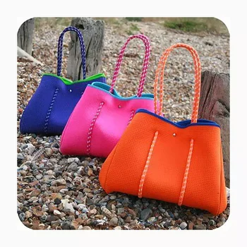 Best sell wholesale custom fashion 2024 handbags for women bag pink purse neoprene women's handbag beach tote ladies bag