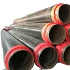 Coating Pipe Tianjin High Density Polyurethane Insulation Coating Hdpe Outer Jacket Steel Pipe