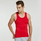 Tank Tops 100% Cotton Gym Fitness Breathable Ribbed Absorb Sweat Wife Beater Tank Tops Men