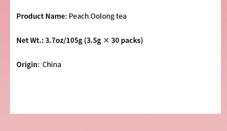 Peach Oolong Beauty Tea Natural Skin Detox Flavorful Tea Women Improves Dull Skin Enhances Glow