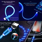 Data Amazon Hot Sale Light Up LED 360 Rotation Magnetic 3 In 1 Usb Charging Data Cable
