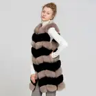 Fur Vest Fur Women Winter Fur Coats High Quality Fashionable Real Women Winter Genuine Coat Soft Natural Fox Fur Vest