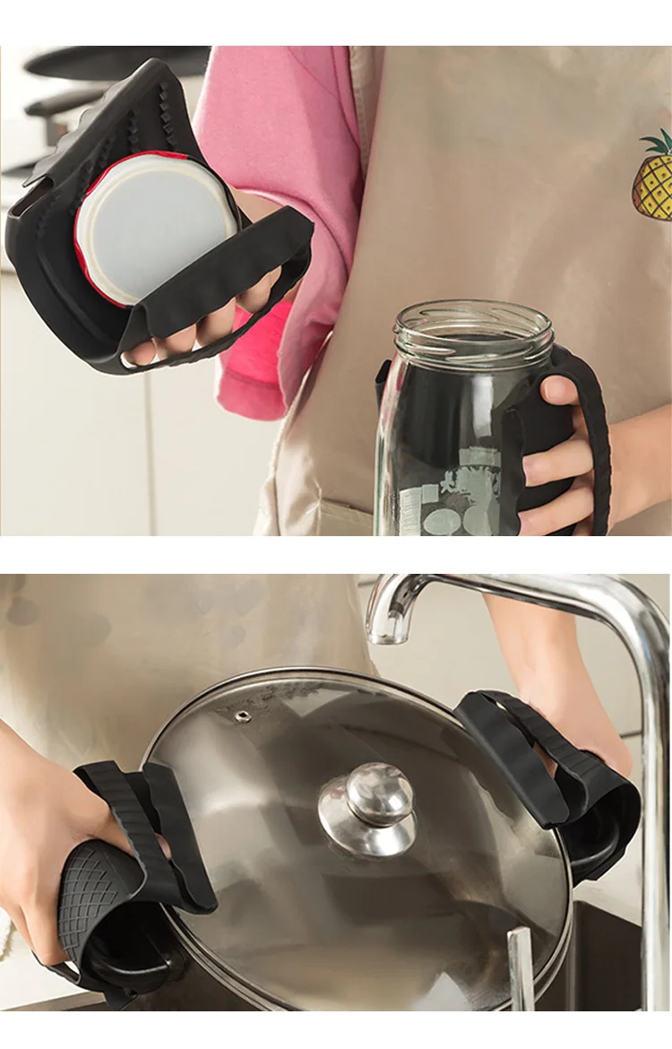 Silicone Insulation Oven Mitt Heat-resistant Clip for Barbecue Microwave Dishes Toasting Bread-Microwave Dish Mitt supplier