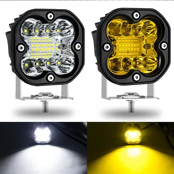 66W Strong Penetration Strobe Motorcycle Spot Light 3 Inch Led Work Light Driving Fog Light for Car Truck 4X4 Off Road ATV