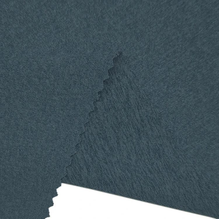 Soft Slid Knit Fabric 90 Recycled Polyester 10 Spandex Material Single Jersey Fabric for T-shirt 190 GSM factory