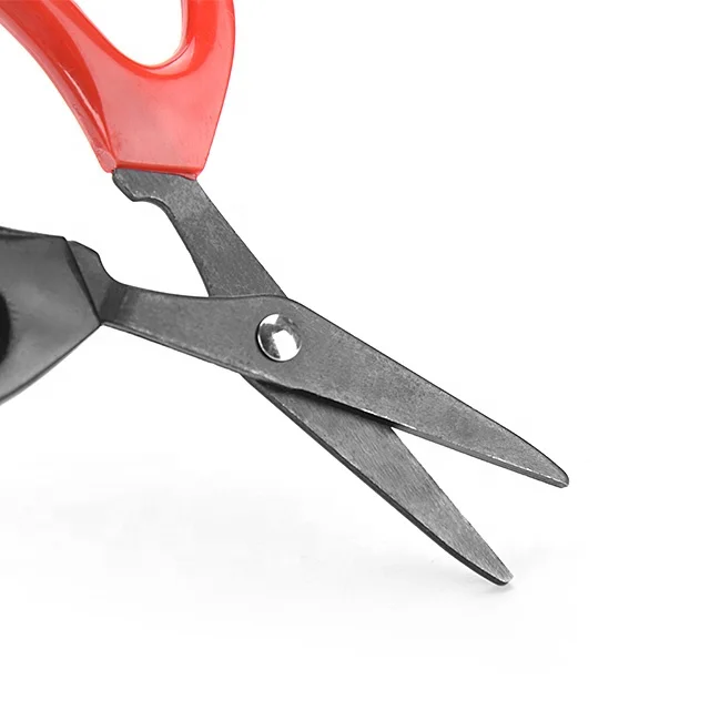 Black & Red Anti Slip Handle with Non Stick-Coating Blade Sewing Scissors 6 Inch Stainless Steel Tailor Scissors