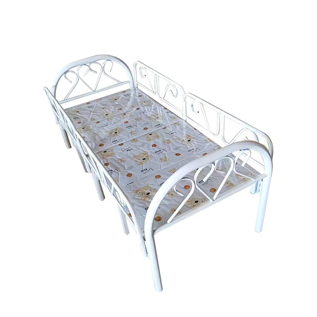 Fence folding children's bedmodern and simple small bednap bediron bedboys and girls princess bedsplicing bed