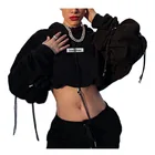 YueMa Stylish Female Hoodies Women's Hoodies Custom Logo Cropped Hoody