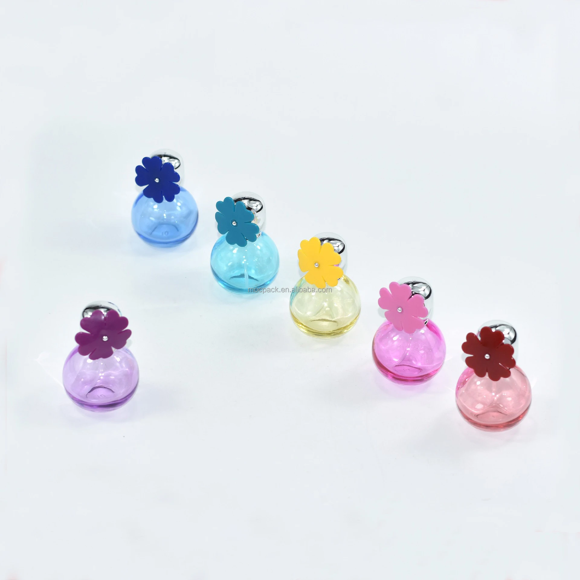 product wholesale 30ml ball shape cute perfume bottle empty pink flower perfume bottle-27