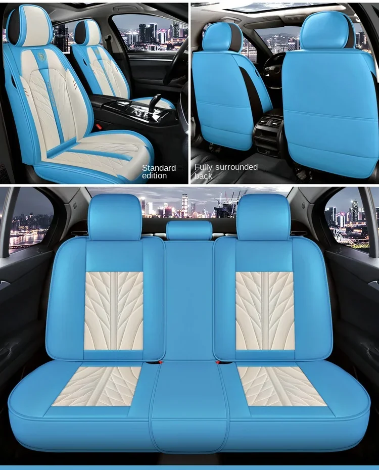 Universal Vehicle Sport Car Seat Cushion Leather Full Set Luxury Car