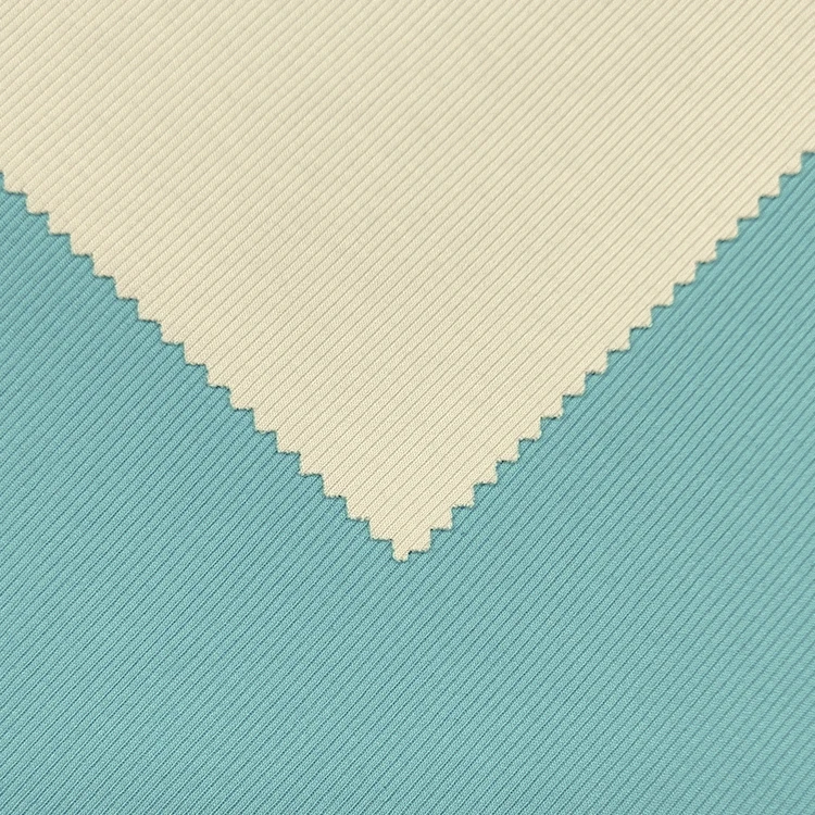 China Supplier Soft Ribbings Polyester Lyocell Spandex Material Rib Knit Fabric for Clothing supplier