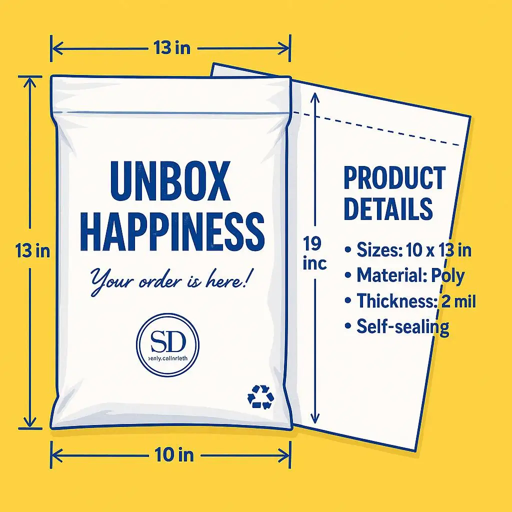 Custom Logo Waterproof Tear-Proof Self-Adhesive Poly Mailer Bag for E-commerce and Apparel Shipping - detail 5