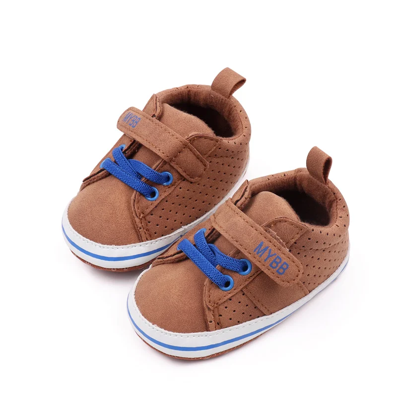 Autumn Spring Soft Sole Newborn Baby Boy Shoes Light Weight Anti-Slippery Suede Material Toddler Shoes for Boys supplier