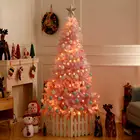 Decoration Mini Bedroom Decoration Mini Pink Tabletop Christmas Tree Artificial Trees